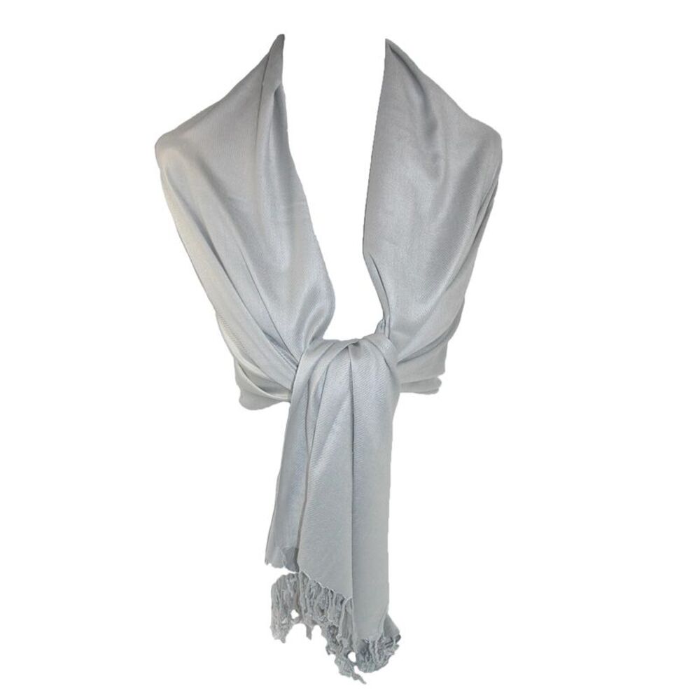 CTM Women's Classic Pashmina Style Wrap Scarf Shawl (Pack of 2)